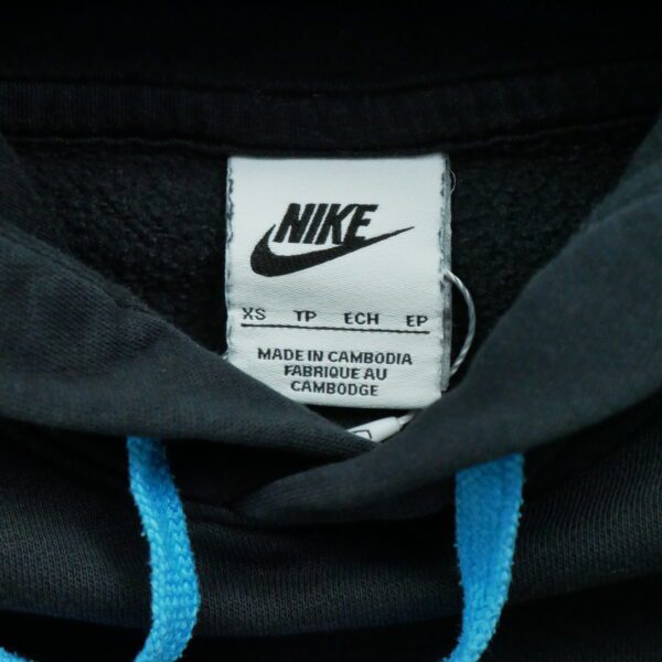 Sweat a capuche homme manches longues noir Nike Motif imprime Col Rond Equipe AC Milan
