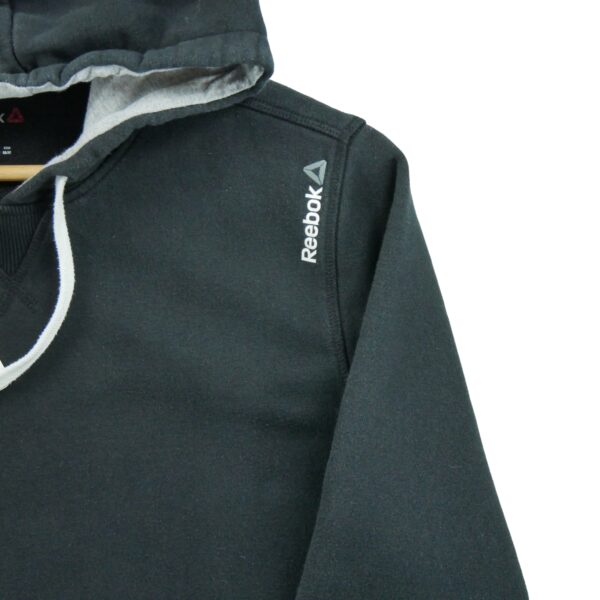Sweat a capuche homme manches longues noir Reebok Col Montant