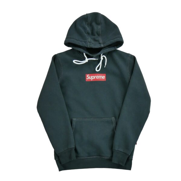 Sweat a capuche homme manches longues noir Supreme Col Rond
