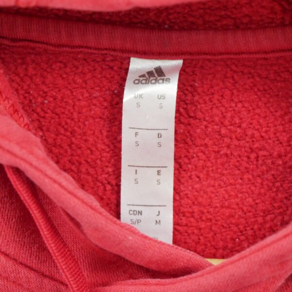 Sweat a capuche homme manches longues rouge Adidas Col Rond