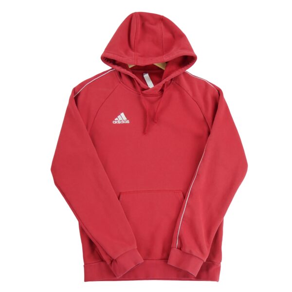 Sweat a capuche homme manches longues rouge Adidas Col Rond