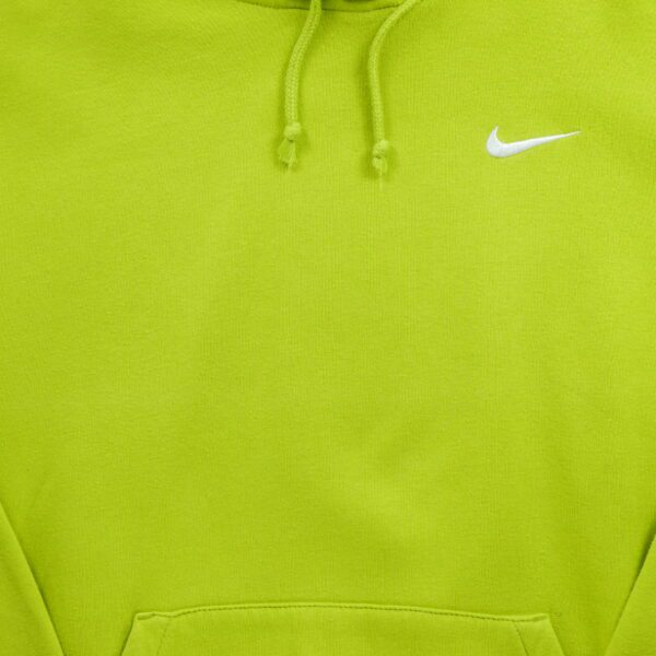 Sweat a capuche homme manches longues vert fluo Nike Col Rond
