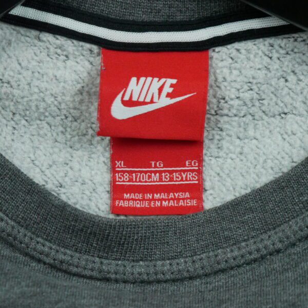 Sweat enfant manches longues gris Nike Motif imprime Col Rond