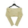 Sweat femme manches longues beige Adidas Col V