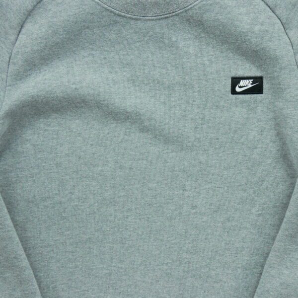 Sweat femme manches longues gris Nike Motif chine Col Rond