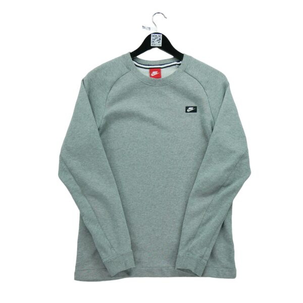 Sweat femme manches longues gris Nike Motif chine Col Rond