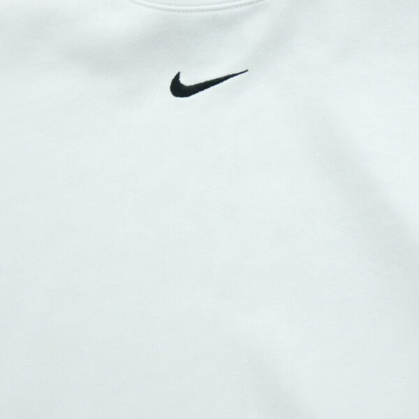 Sweat homme manches longues blanc Nike Col Rond