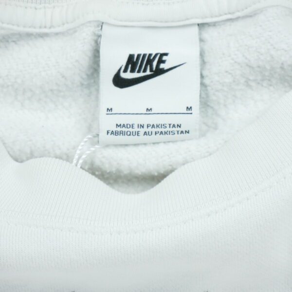 Sweat homme manches longues blanc Nike Col Rond