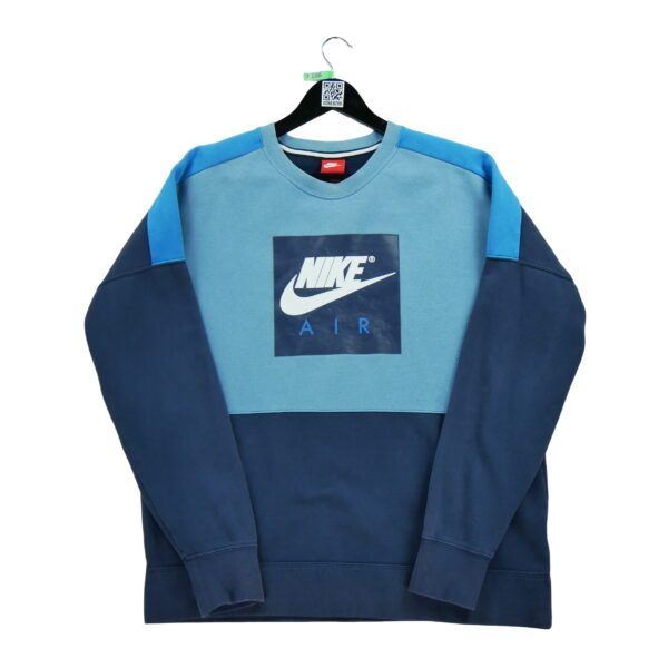 Sweat homme manches longues bleu Nike Motif imprime Col Rond