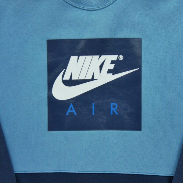 Sweat homme manches longues bleu Nike Motif imprime Col Rond