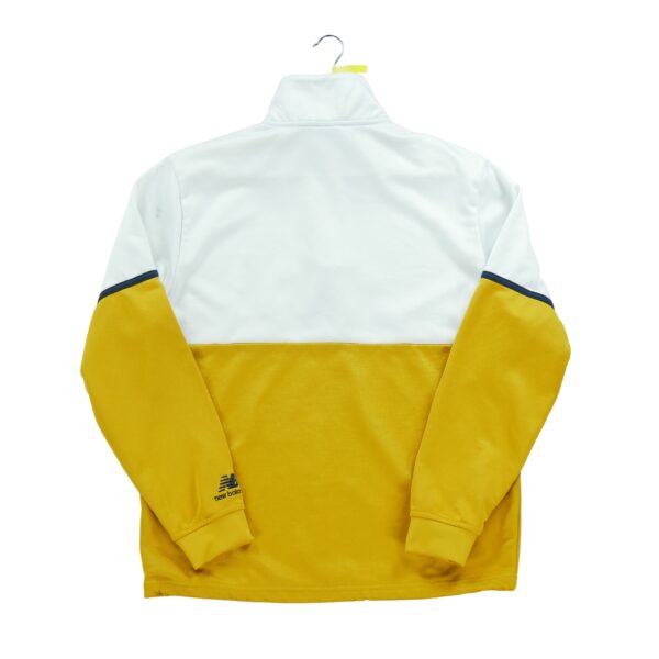 Sweat homme manches longues jaune New Balance Col Montant