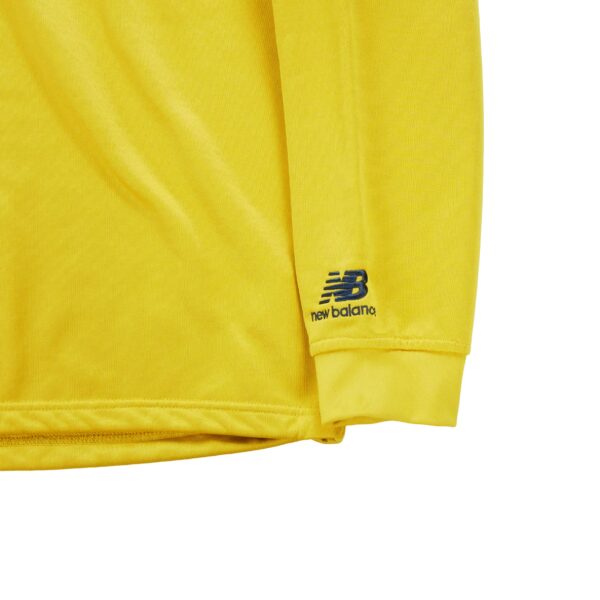 Sweat homme manches longues jaune New Balance Col Montant
