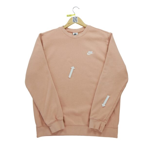 Sweat homme manches longues orange Nike Col Rond