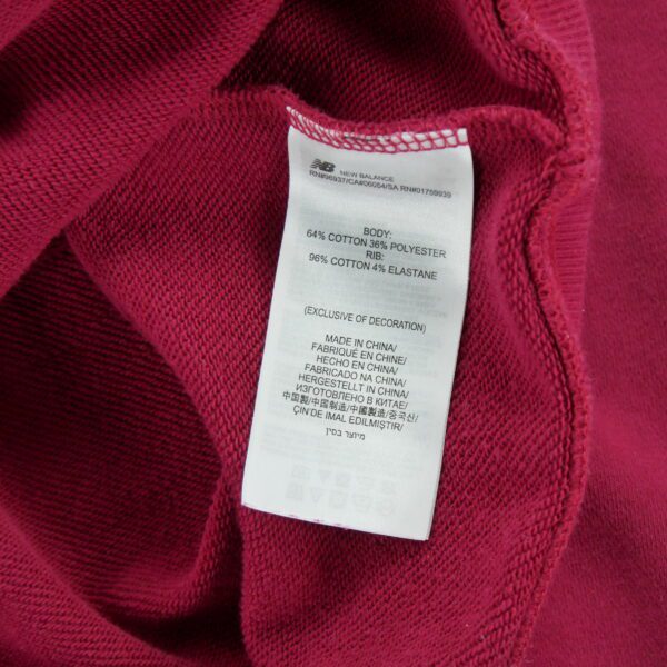 Sweat homme manches longues rouge New Balance Col Rond