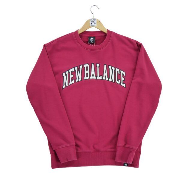 Sweat homme manches longues rouge New Balance Col Rond