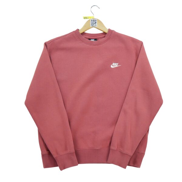 Sweat homme manches longues rouge Nike Col Rond