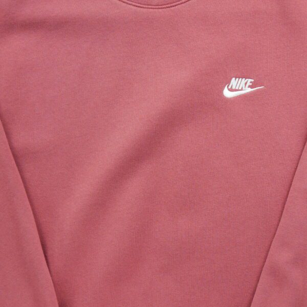 Sweat homme manches longues rouge Nike Col Rond