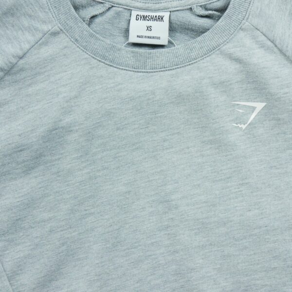 T shirt femme manches longues gris Gymshark Col Rond