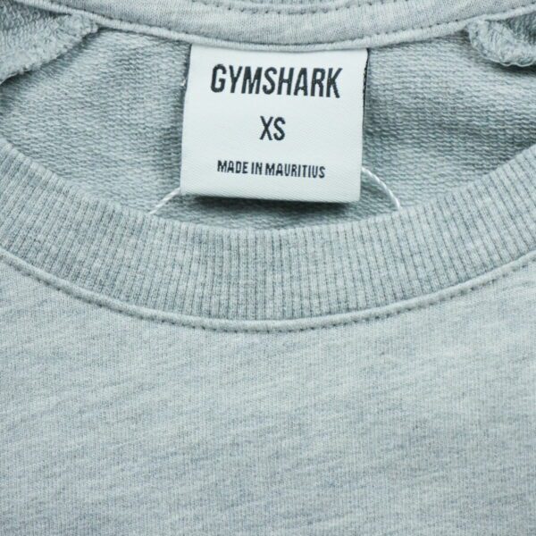 T shirt femme manches longues gris Gymshark Col Rond