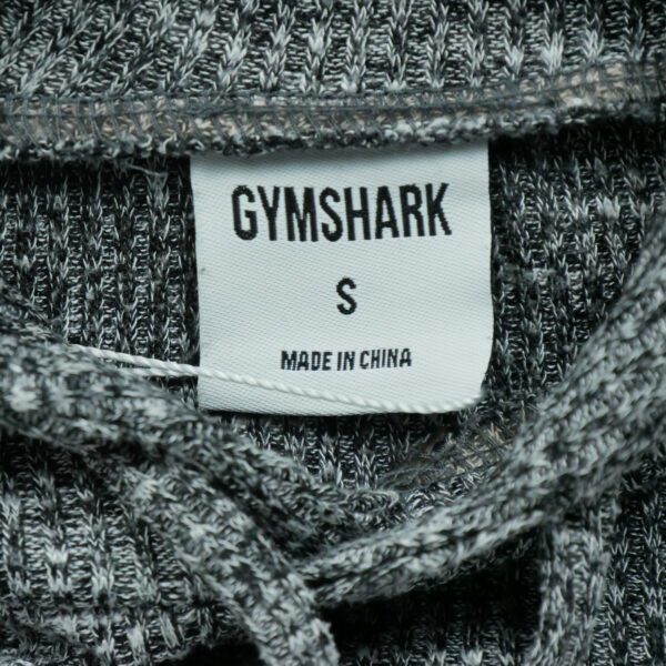 T shirt femme manches longues gris Gymshark Motif chine Col Rond