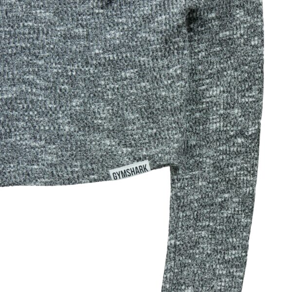 T shirt femme manches longues gris Gymshark Motif chine Col Rond