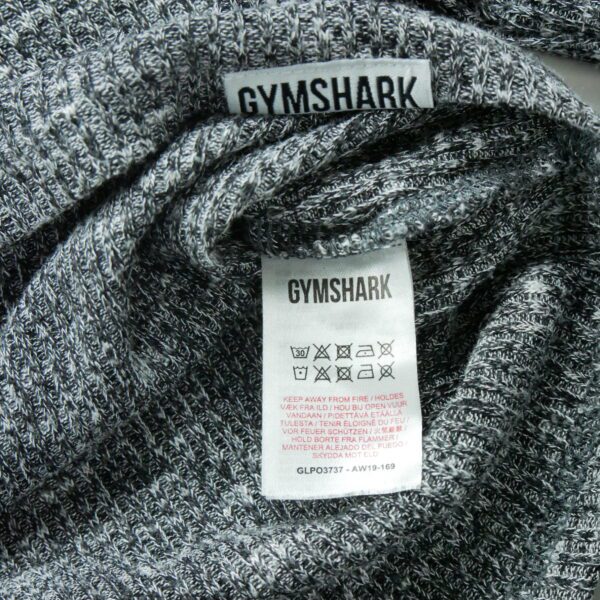 T shirt femme manches longues gris Gymshark Motif chine Col Rond