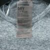 T shirt femme manches longues gris Gymshark Motif chine Col Rond