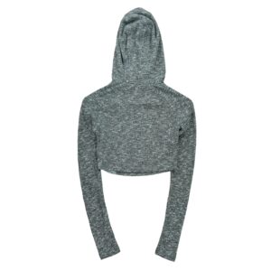 T shirt femme manches longues gris Gymshark Motif chine Col Rond