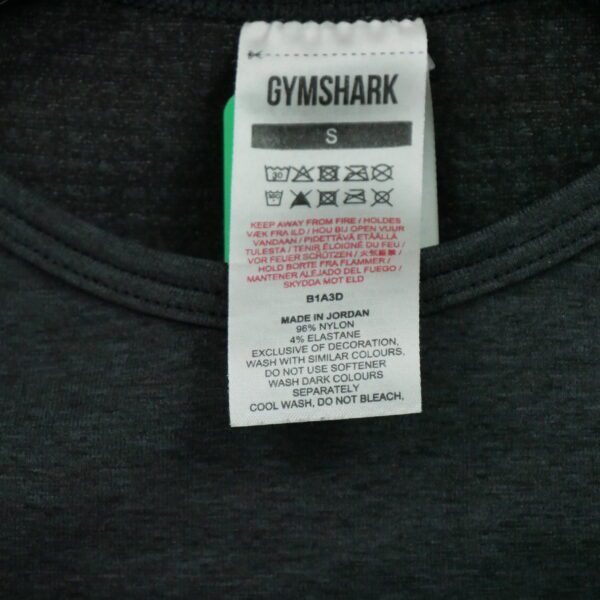 T shirt femme manches longues noir Gymshark Col Rond