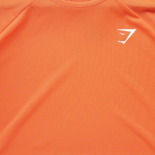 T shirt femme manches longues orange Gymshark Col Rond