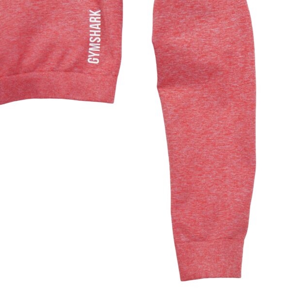 T shirt femme manches longues rouge Gymshark Col Rond