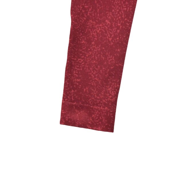 T shirt femme manches longues rouge Gymshark Motif chine Col Rond
