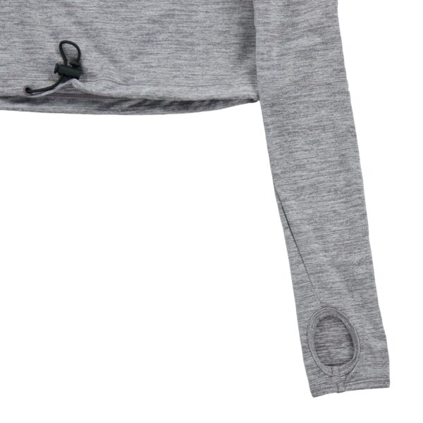 T shirt femme manches longues violet Gymshark Motif chine Col Rond