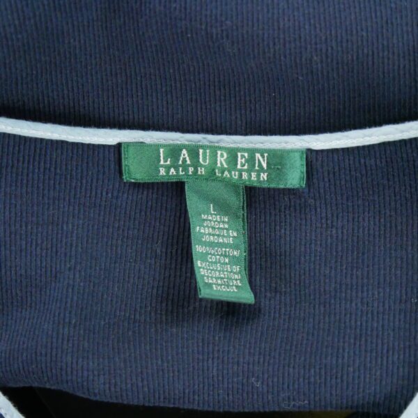 T shirt manches courtes femme marine Polo Ralph Lauren Col Rond