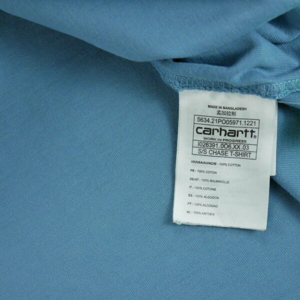 T shirt manches courtes homme bleu Carhartt Col Rond