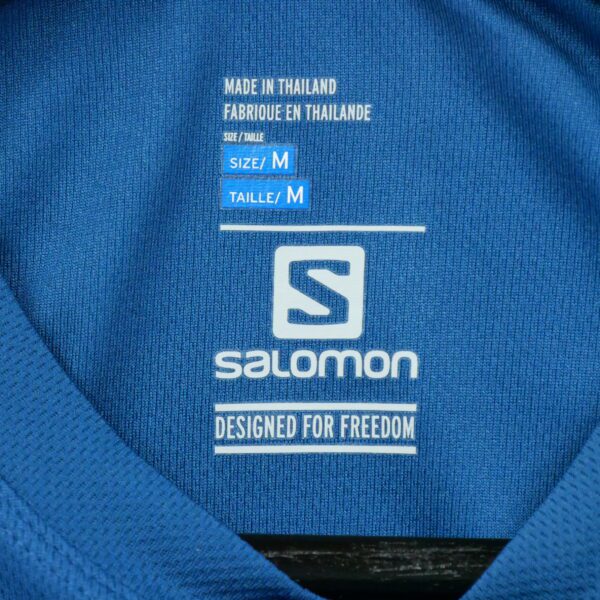 T shirt manches courtes homme bleu Salomon Col Rond