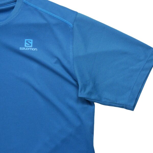 T shirt manches courtes homme bleu Salomon Col Rond