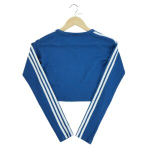 T shirt manches longues femme marine Adidas Motif imprime Col Rond
