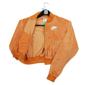 Veste de survetements femme manches longues orange Nike Col Rond