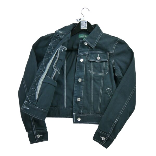 Veste en jean femme manches longues marine Polo Ralph Lauren Col Harrington