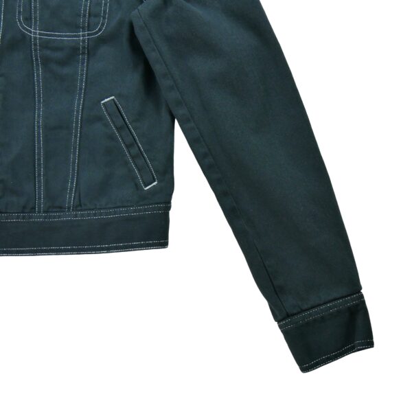 Veste en jean femme manches longues marine Polo Ralph Lauren Col Harrington