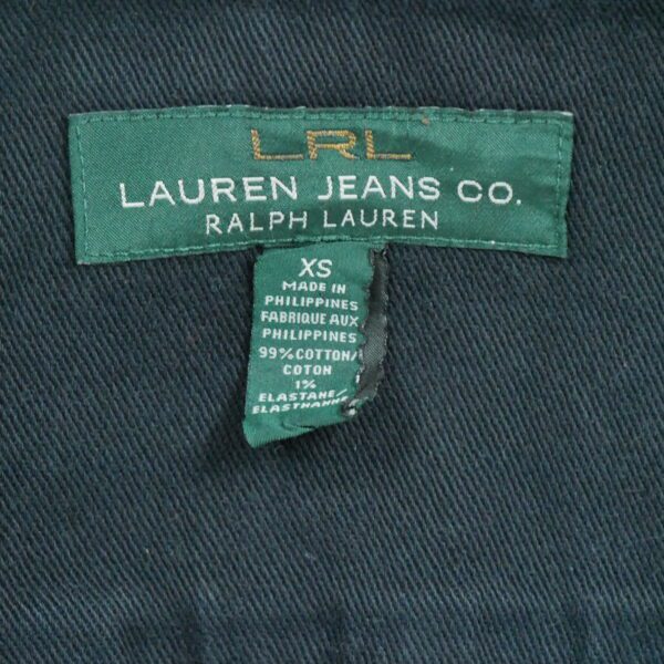 Veste en jean femme manches longues marine Polo Ralph Lauren Col Harrington