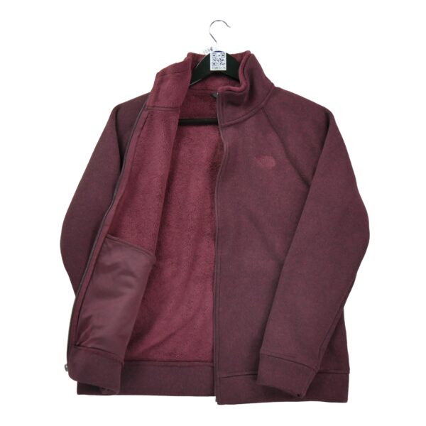 Veste polaires femme manches longues bordeaux The North Face Motif chine Col Montant