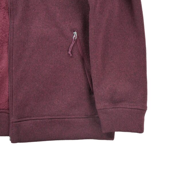Veste polaires femme manches longues bordeaux The North Face Motif chine Col Montant