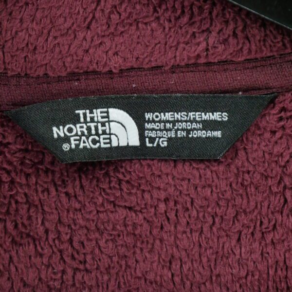 Veste polaires femme manches longues bordeaux The North Face Motif chine Col Montant
