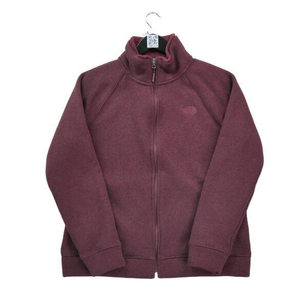 Veste polaires femme manches longues bordeaux The North Face Motif chine Col Montant