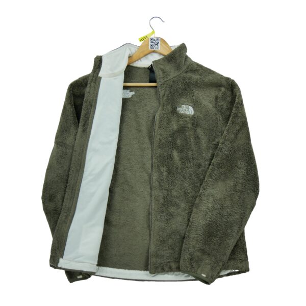 Veste polaires femme manches longues kaki The North Face Col Montant