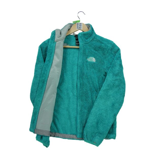 Veste polaires femme manches longues turquoise The North Face Col Montant