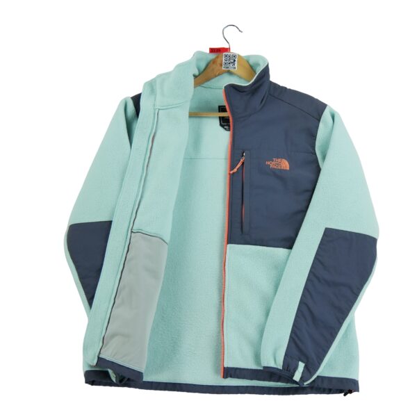 Veste polaires femme manches longues turquoise The North Face Col Montant