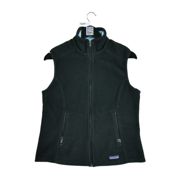 Veste polaires femme sans manches noir Patagonia Col Montant